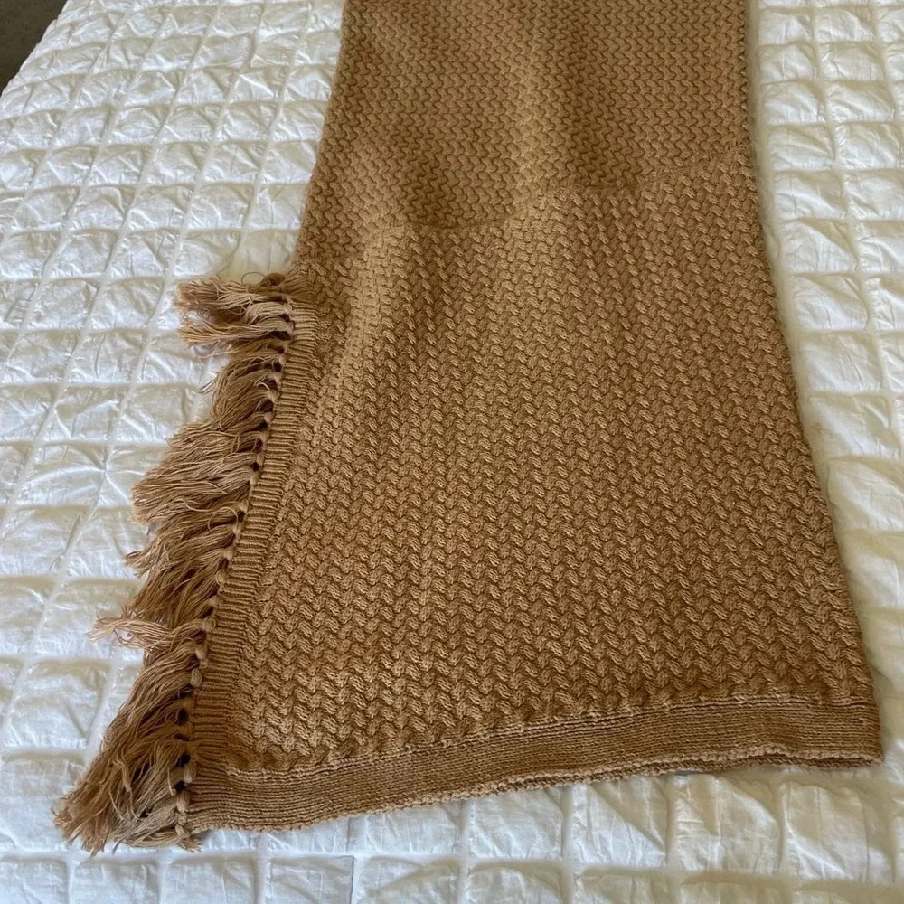 House of Harlow 1960 Lilja tan knit fringe maxi skirt - Picture 7 of 12